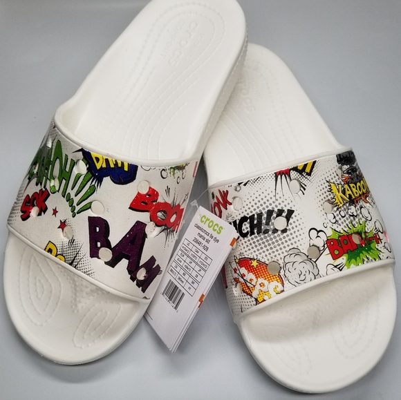 Crocs Classic Slides Professionally Hydro Dipped